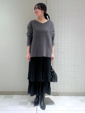 「A part by（アパートバイ）のアイテム（アクセサリー）」を使った、keinaさん（レディース・160cm）の冬コーディネート