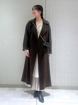 「アイテム（シュシュ）」を使った、keinaさん（レディース・160cm）の秋コーディネート