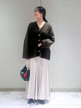「アイテム（キーホルダー）」を使った、keinaさん（レディース・160cm）の秋コーディネート