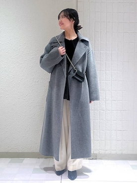 「アイテム（シュシュ、ブラウン系）」を使った、keinaさん（レディース・160cm）の秋コーディネート