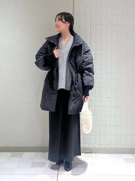 「ロングヘア」｜「アイテム（ハンドバッグ）」を使った、keinaさん（レディース・160cm）の秋コーディネート