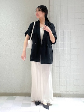 「アイテム（バレッタ/ヘアクリップ）」を使った、keinaさん（レディース・160cm）の夏コーディネート