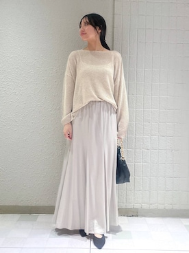 「アイテム（バレッタ/ヘアクリップ）」を使った、keinaさん（レディース・160cm）の秋コーディネート
