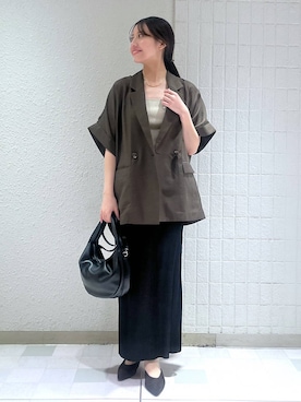「アイテム（バレッタ/ヘアクリップ）」を使った、keinaさん（レディース・160cm）の夏コーディネート