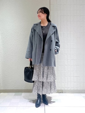「A part by（アパートバイ）のアイテム（その他アウター）」を使った、keinaさん（レディース・160cm）の秋コーディネート