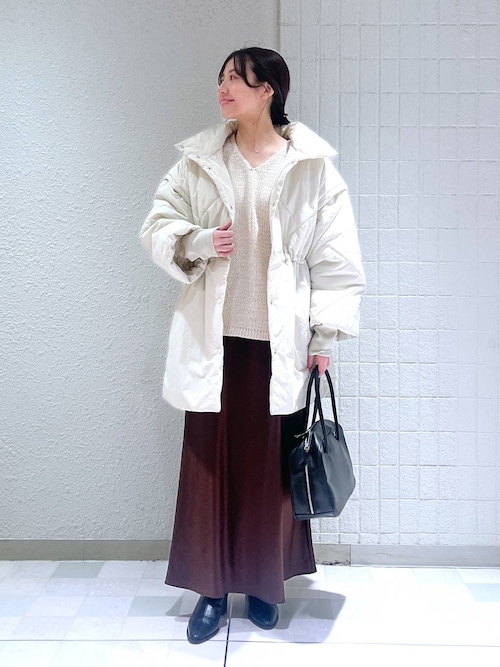 セール】2WAYスタンドロングブルゾン（ダウンジャケット/コート）｜A