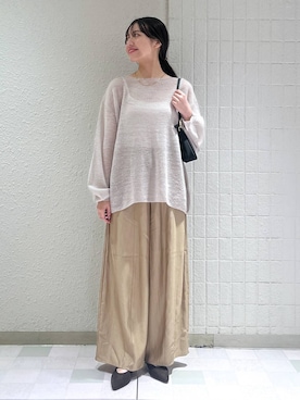 「アイテム（バレッタ/ヘアクリップ）」を使った、keinaさん（レディース・160cm）の秋コーディネート