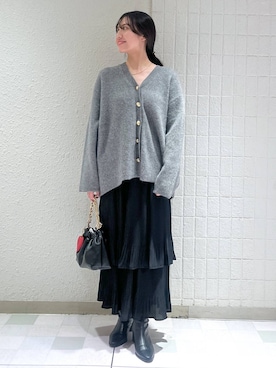 「アイテム（キーホルダー）」を使った、keinaさん（レディース・160cm）の秋コーディネート