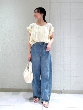 「アイテム（ヘアアクセサリー）」を使った、keinaさん（レディース・160cm）の夏コーディネート