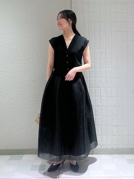 「アイテム（バレッタ/ヘアクリップ）」を使った、keinaさん（レディース・160cm）の夏コーディネート