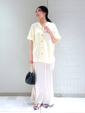 「アイテム（バレッタ/ヘアクリップ）」を使った、keinaさん（レディース・160cm）の夏コーディネート