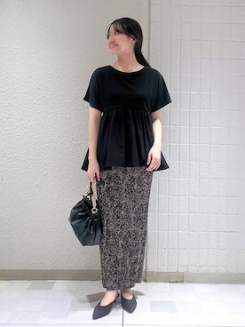 「アイテム（バレッタ/ヘアクリップ）」を使った、keinaさん（レディース・160cm）の夏コーディネート