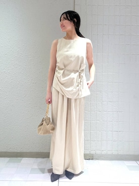 「アイテム（バレッタ/ヘアクリップ）」を使った、keinaさん（レディース・160cm）の夏コーディネート