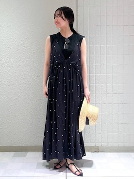 「アイテム（バレッタ/ヘアクリップ）」を使った、keinaさん（レディース・160cm）の夏コーディネート