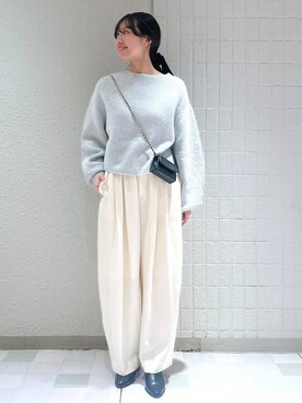 「A part by（アパートバイ）のアイテム（ブーツ）」を使った、keinaさん（レディース・160cm）の冬コーディネート