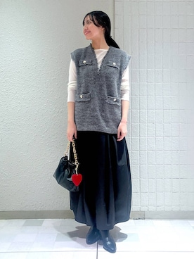 「apart by lowrys」｜「アイテム（財布/小物）」を使った、keinaさん（レディース・160cm）の秋コーディネート