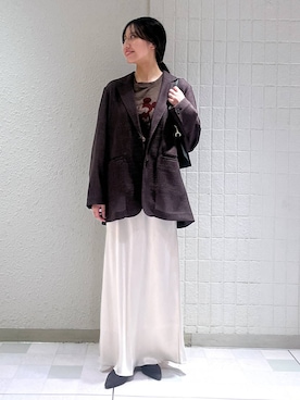 「A part by（アパートバイ）のアイテム（ジャケット/アウター）」を使った、keinaさん（レディース・160cm）の夏コーディネート