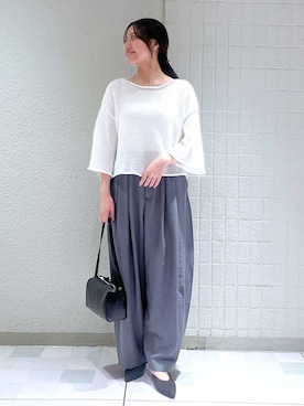 「アイテム（バレッタ/ヘアクリップ）」を使った、keinaさん（レディース・160cm）の夏コーディネート
