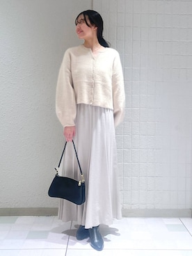 「アイテム（バレッタ/ヘアクリップ）」を使った、keinaさん（レディース・160cm）の秋コーディネート