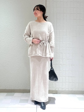 「アイテム（セットアップ）」を使った、keinaさん（レディース・160cm）の冬コーディネート