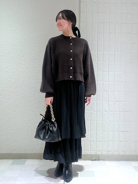 「apart by lowrys」｜「アイテム（ピーコート）」を使った、keinaさん（レディース・160cm）の冬コーディネート