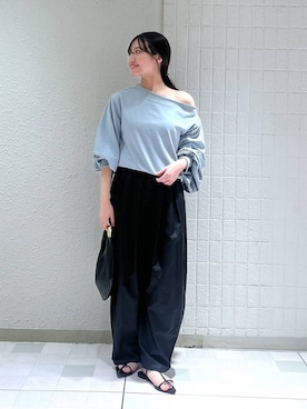 「mysty woman（ミスティウーマン）のアイテム（スウェット）」を使った、keinaさん（レディース・160cm）の夏コーディネート