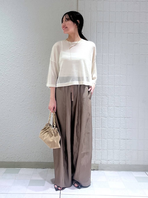 セール】ラメシアーニット_5分袖（ニット/セーター）｜A part by