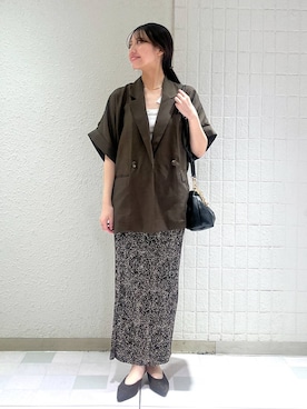 「アイテム（バレッタ/ヘアクリップ）」を使った、keinaさん（レディース・160cm）の夏コーディネート