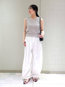 「A part by（アパートバイ）のスクエアミニショルダー（ショルダーバッグ）」を使った、keinaさん（レディース・160cm）の夏コーディネート