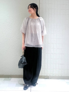 「アイテム（バレッタ/ヘアクリップ）」を使った、keinaさん（レディース・160cm）の秋コーディネート