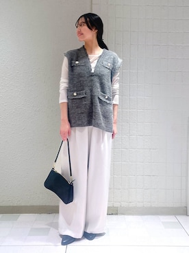「アイテム（バレッタ/ヘアクリップ）」を使った、keinaさん（レディース・160cm）の秋コーディネート