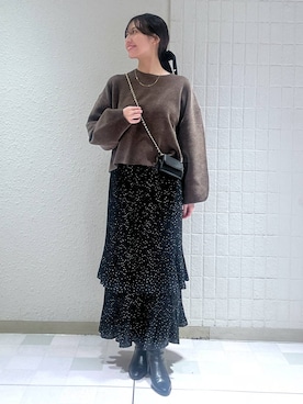 「A part by（アパートバイ）のアイテム（ネックレス）」を使った、keinaさん（レディース・160cm）の秋コーディネート