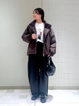 「A part by（アパートバイ）のアイテム（ダウンジャケット/コート）」を使った、keinaさん（レディース・160cm）の秋コーディネート