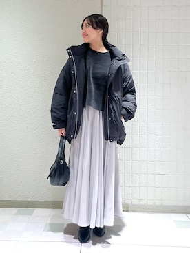「A part by（アパートバイ）のアイテム（ダウンジャケット/コート）」を使った、keinaさん（レディース・160cm）の秋コーディネート