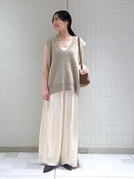 「アイテム（バレッタ/ヘアクリップ）」を使った、keinaさん（レディース・160cm）の秋コーディネート