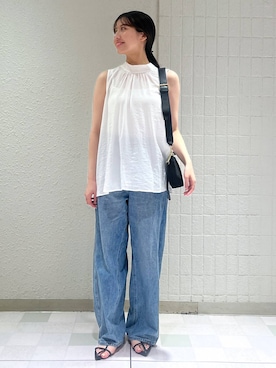 「アイテム（バレッタ/ヘアクリップ）」を使った、keinaさん（レディース・160cm）の秋コーディネート