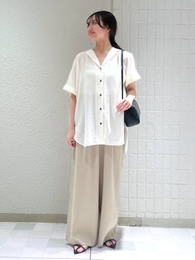 「アイテム（バレッタ/ヘアクリップ）」を使った、keinaさん（レディース・160cm）の夏コーディネート