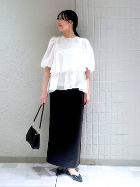 「アイテム（バレッタ/ヘアクリップ）」を使った、keinaさん（レディース・160cm）の夏コーディネート