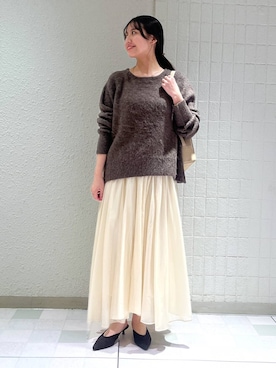 「アイテム（バレッタ/ヘアクリップ）」を使った、keinaさん（レディース・160cm）の冬コーディネート