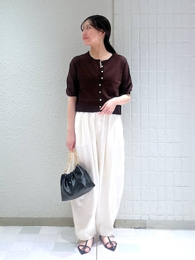 「A part by（アパートバイ）の≪追加8≫ステンレス_スネークネックレス（ネックレス）」を使った、keinaさん（レディース・160cm）の夏コーディネート