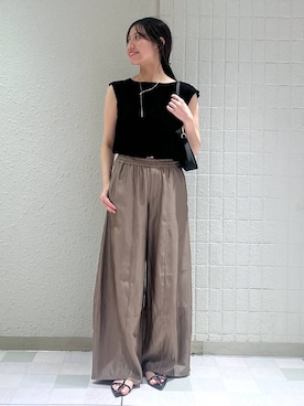 「アイテム（バレッタ/ヘアクリップ）」を使った、keinaさん（レディース・160cm）の夏コーディネート