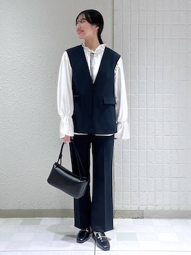 「アイテム（バレッタ/ヘアクリップ）」を使った、keinaさん（レディース・160cm）の冬コーディネート