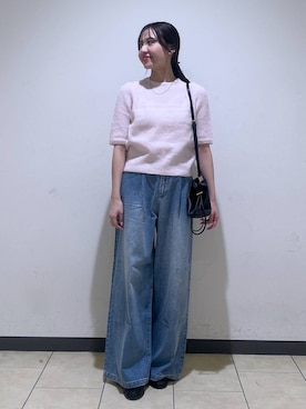 「アイテム（バレッタ/ヘアクリップ、ゴールド系）」を使った、keinaさん（レディース・160cm）の秋コーディネート