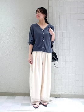 「A part by（アパートバイ）のステンレス_スネークネックレス≪追加9≫（ネックレス）」を使った、keinaさん（レディース・160cm）の夏コーディネート