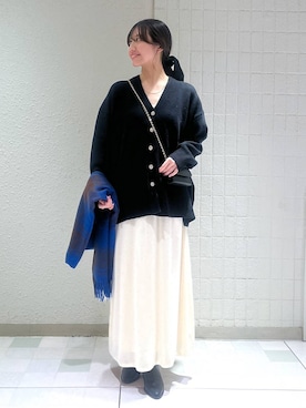 「A part by（アパートバイ）のアイテム（アクセサリー）」を使った、keinaさん（レディース・160cm）の冬コーディネート