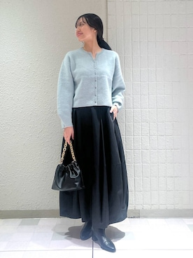 「アイテム（バレッタ/ヘアクリップ）」を使った、keinaさん（レディース・160cm）の秋コーディネート