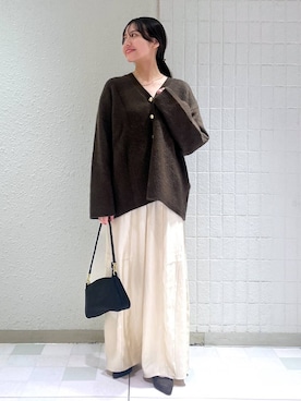 「アイテム（バレッタ/ヘアクリップ）」を使った、keinaさん（レディース・160cm）の秋コーディネート