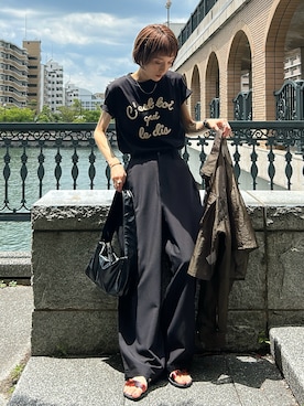 「mily bilet（ミウィビレット）のアイテム」を使った、RIHOさん（レディース・150cm）の夏コーディネート