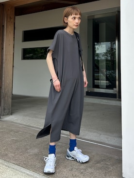 「MIZUNO SPORTS STYLE（ミズノスポーツスタイル）のアイテム（ワンピース/ドレス）」を使った、RIHOさん（レディース・150cm）の夏コーディネート