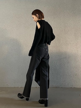 「amel（エイメル）のアイテム」を使った、RIHOさん（レディース・150cm）の秋コーディネート